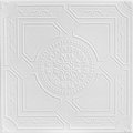 A La Maison Ceilings Kensington Gardens 20-in x 20-in 8-Pack Plain White Textured Surface-mount Ceiling Tile, 8PK R30PW-8